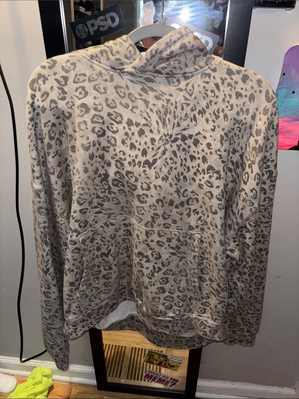 The Hollister Baggy Cinch Cheetah/Leopard hoodie